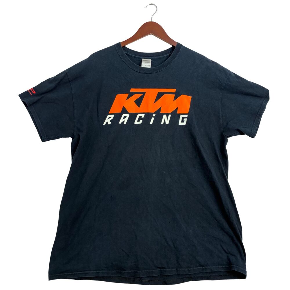 KTM Racing GP Motorcycles Gildan Ultra Cotton T-Shirt Mens XL Black Graphic Tee